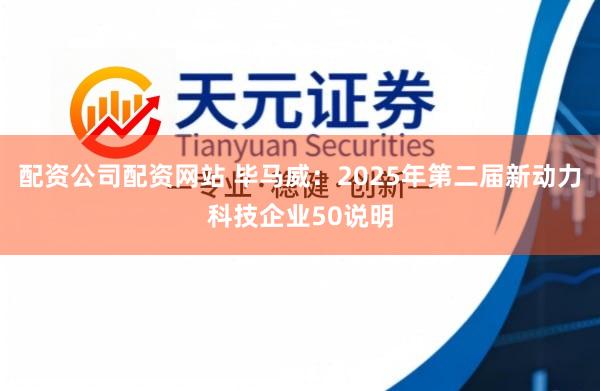 配资公司配资网站 毕马威:2025年第二届新动力科技企业50说明